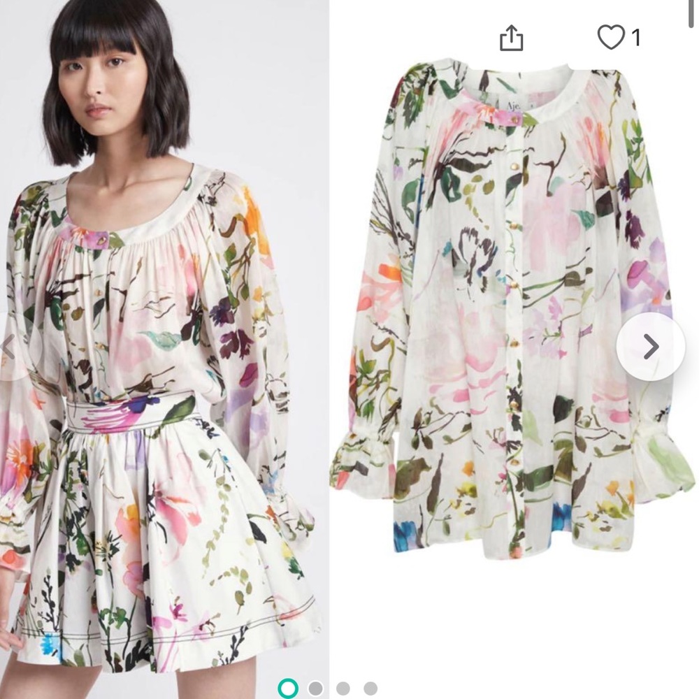 AJE Drift Le‎ Corsaire Silk Blouse Top - Picture 3 of 7